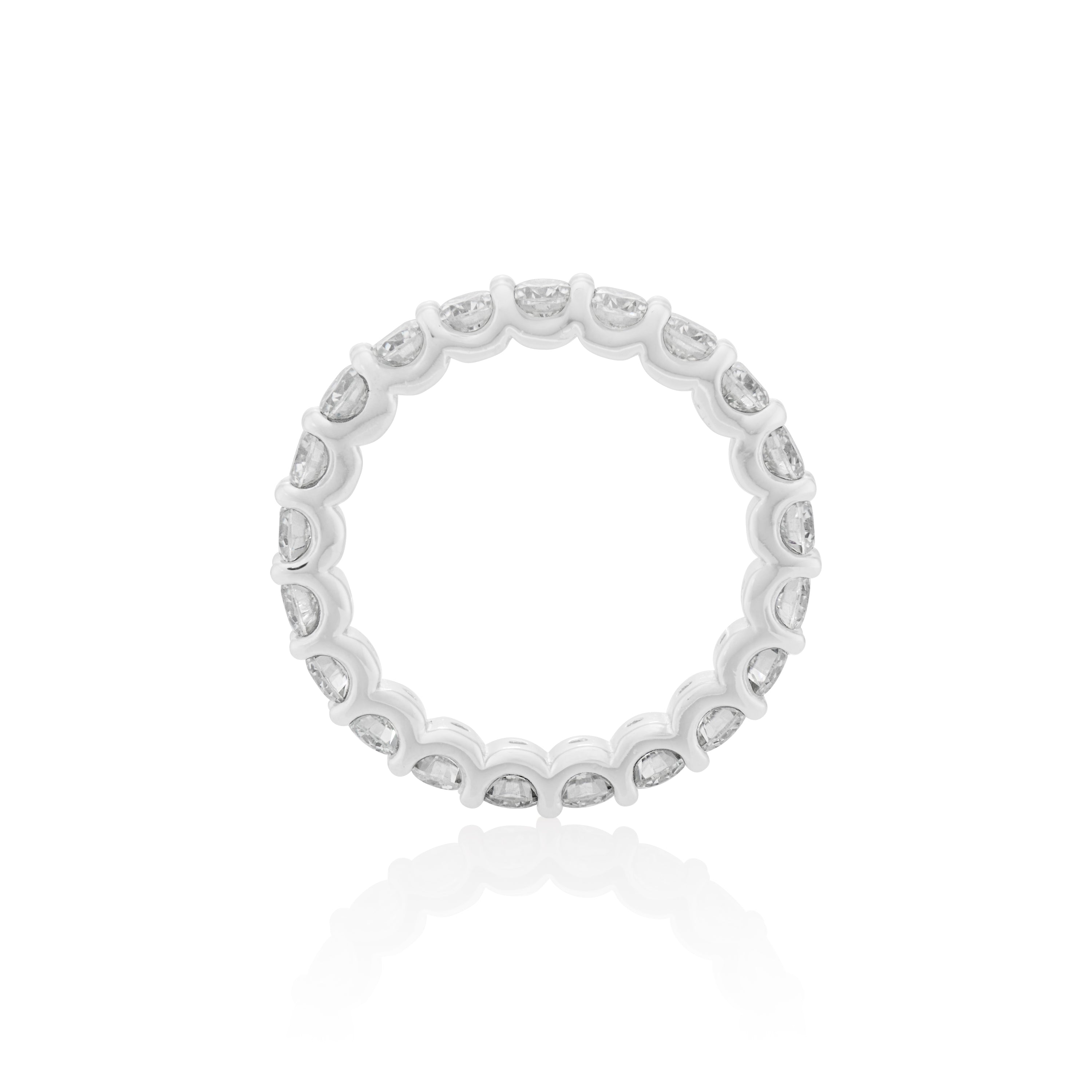 3mm Moissanite Eternity Ring in 925 Sterling Silver