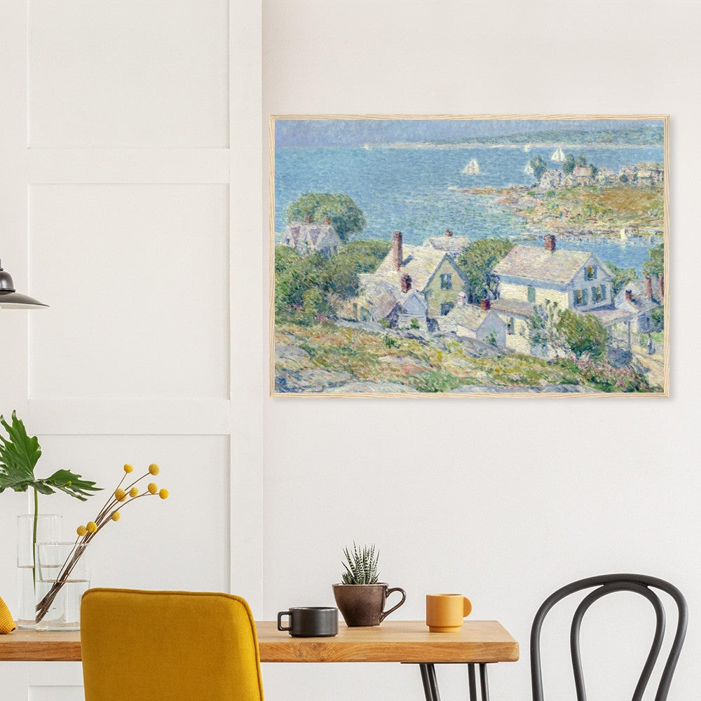 New England Headlands by Childe Hassam | Wooden Framed Poster