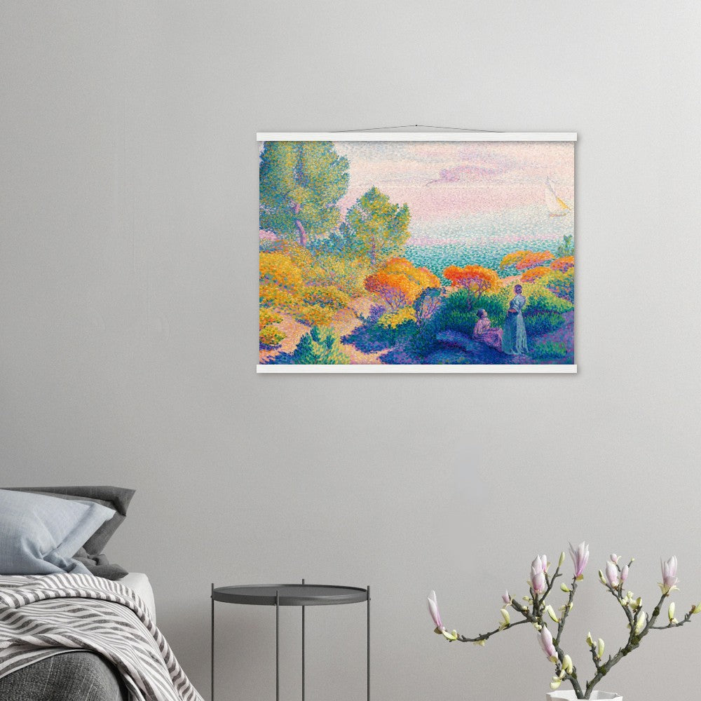 Henri-Edmond "Two Women by the Shore"  Poster with Hanger