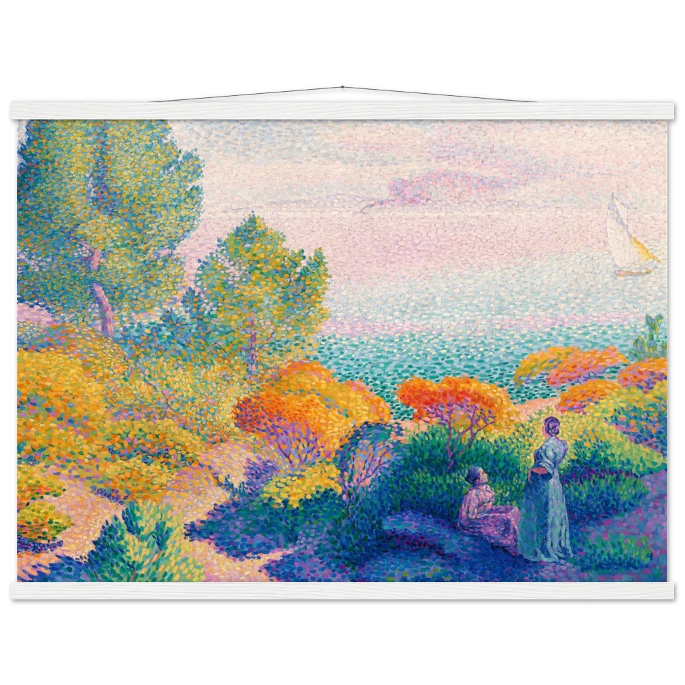 Henri-Edmond "Two Women by the Shore"  Poster with Hanger