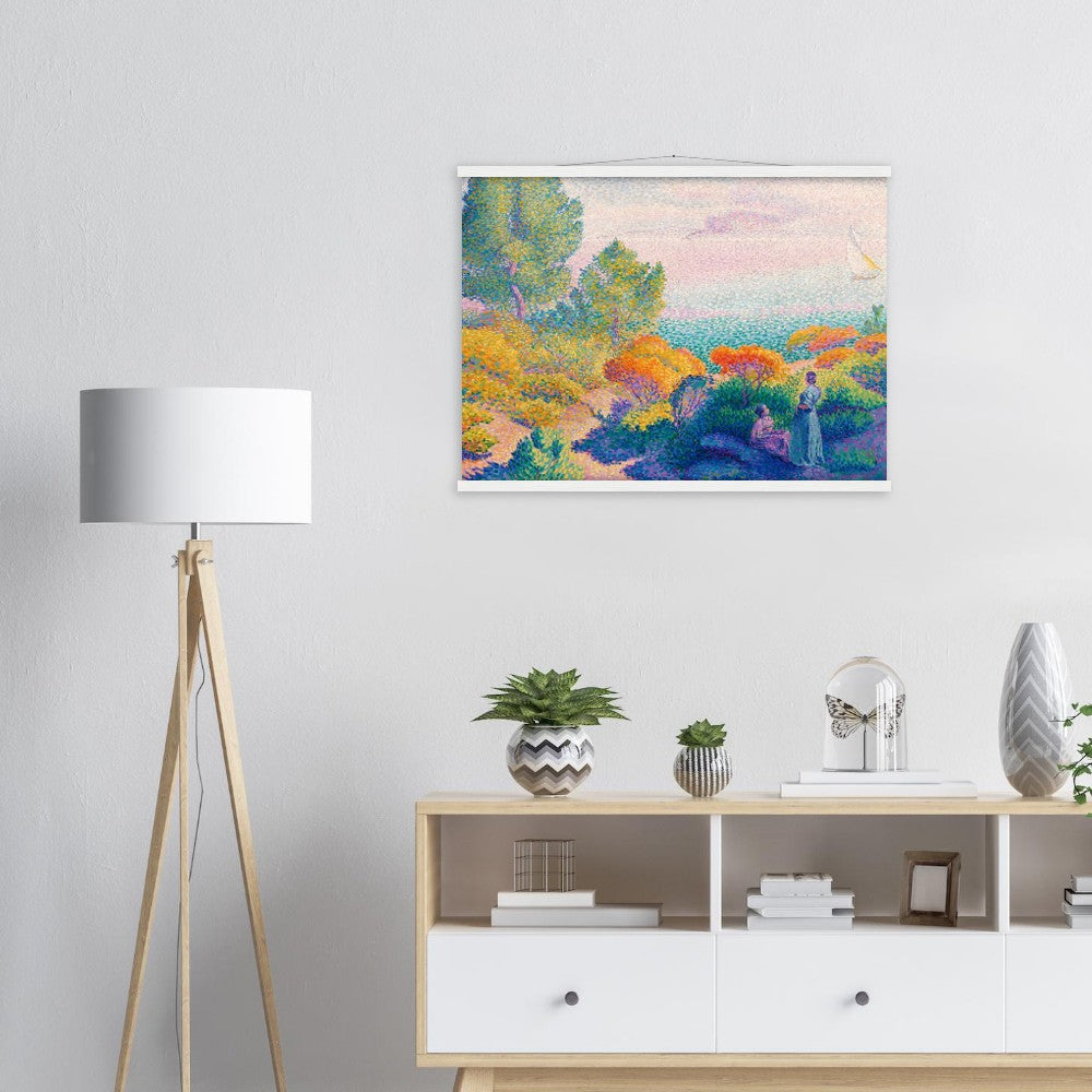 Henri-Edmond "Two Women by the Shore"  Poster with Hanger