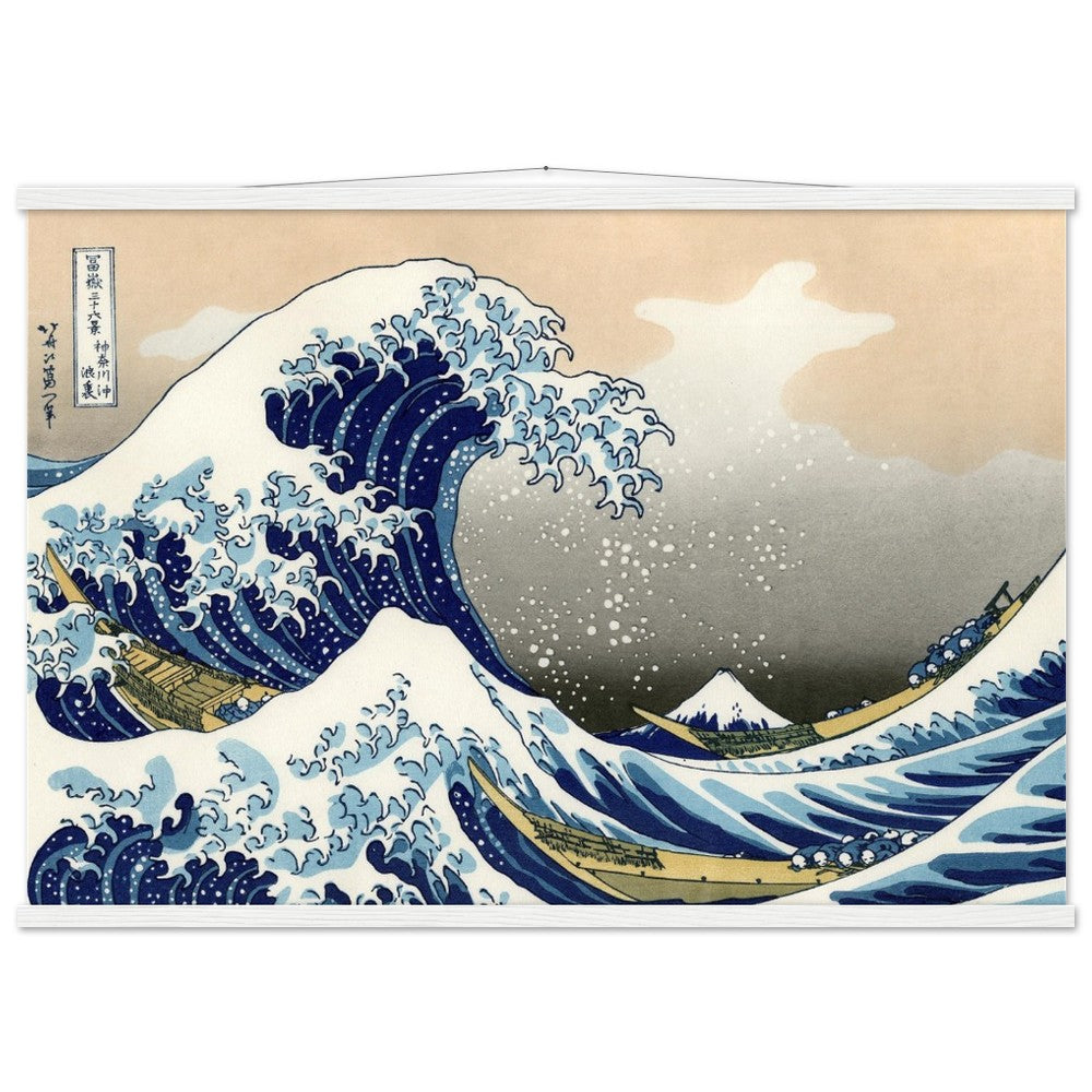 Hokusai's The Great Wave at Kanagawa Poster with Hanger