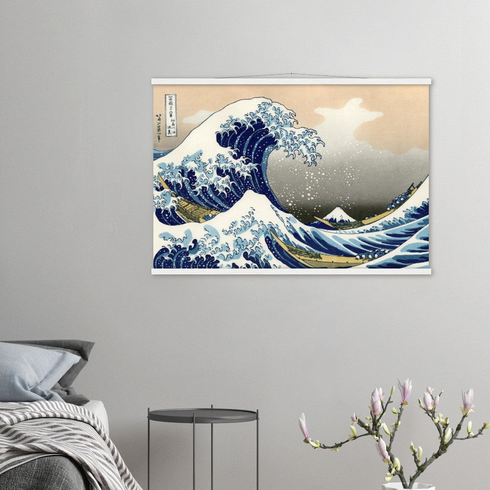 Hokusai's The Great Wave at Kanagawa Poster with Hanger