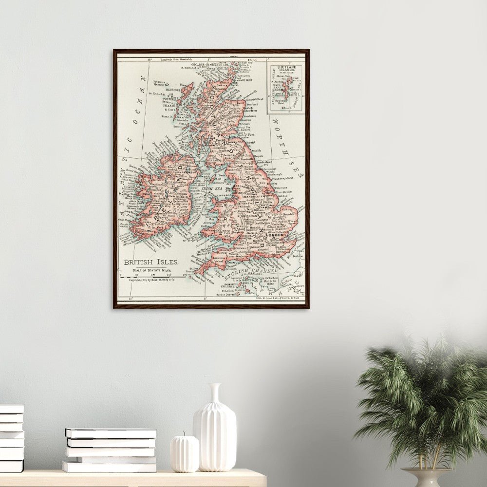 Cartographic Map of the British Isles