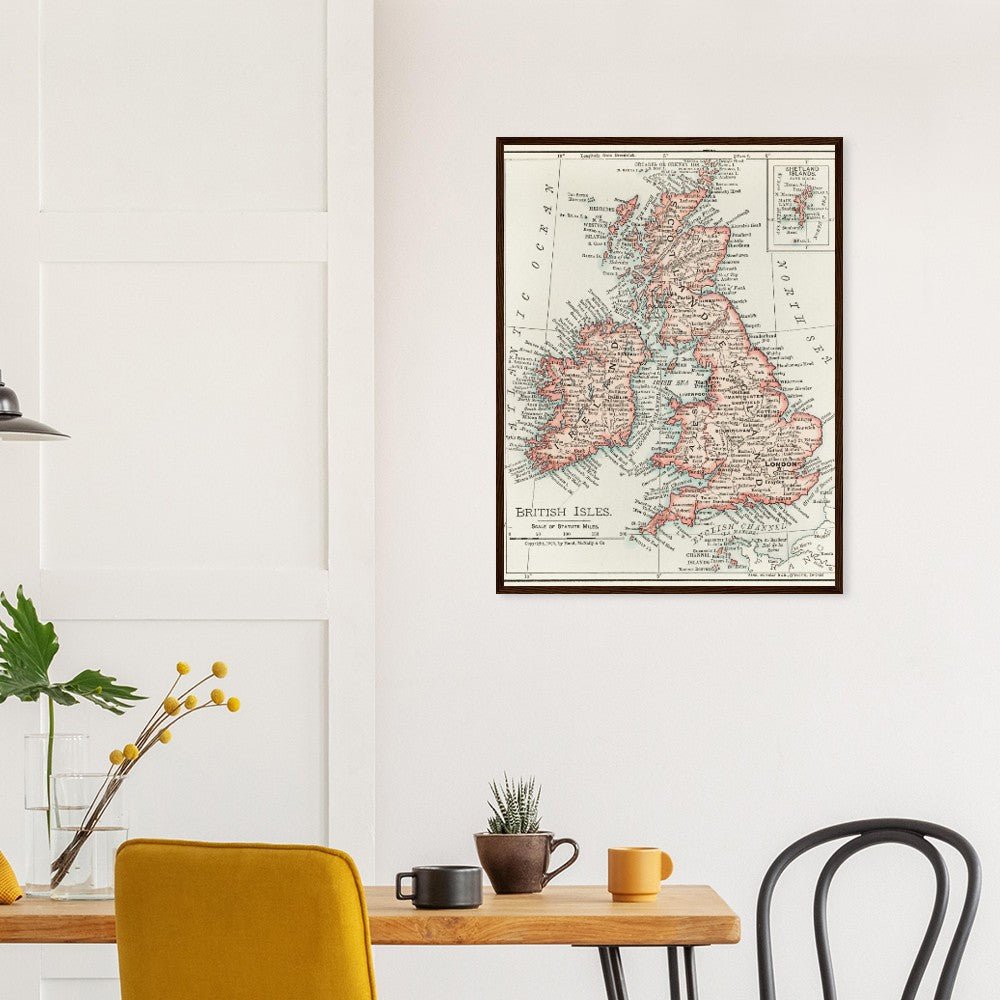 Cartographic Map of the British Isles