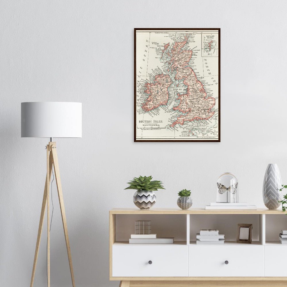 Cartographic Map of the British Isles