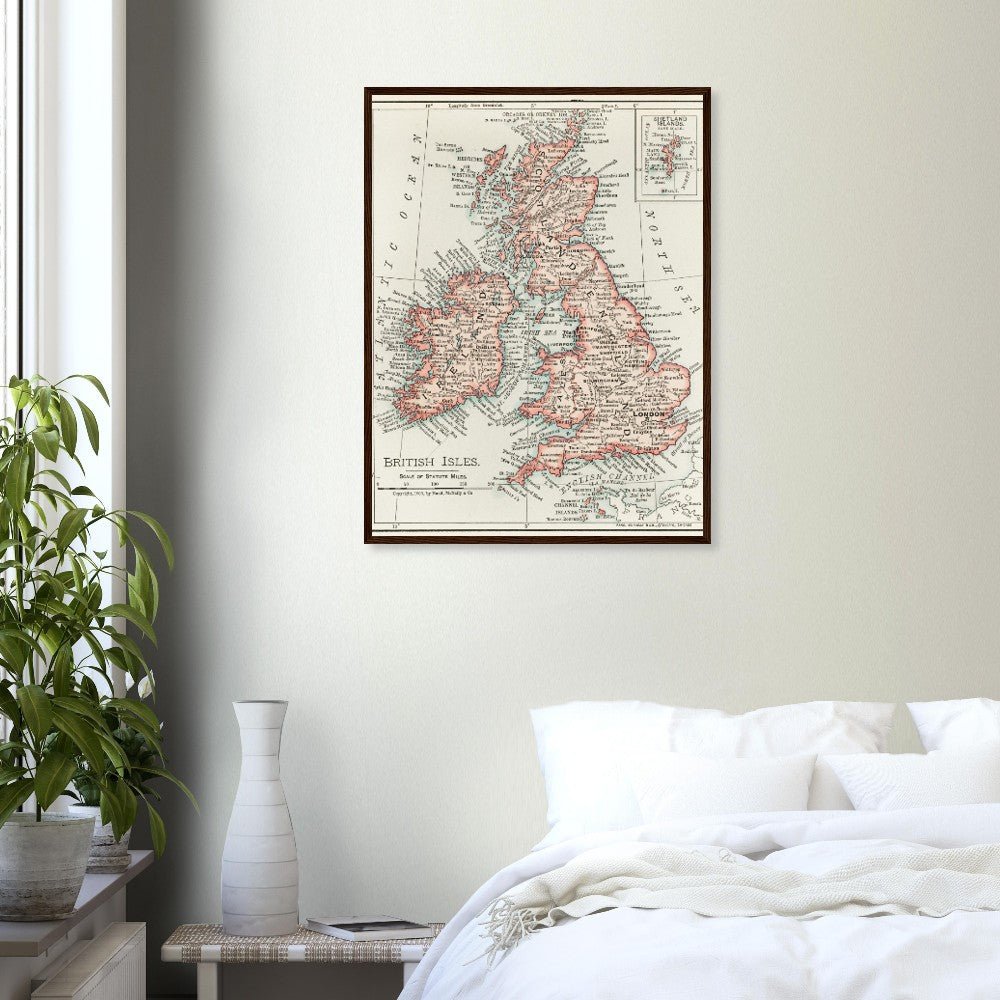 Cartographic Map of the British Isles