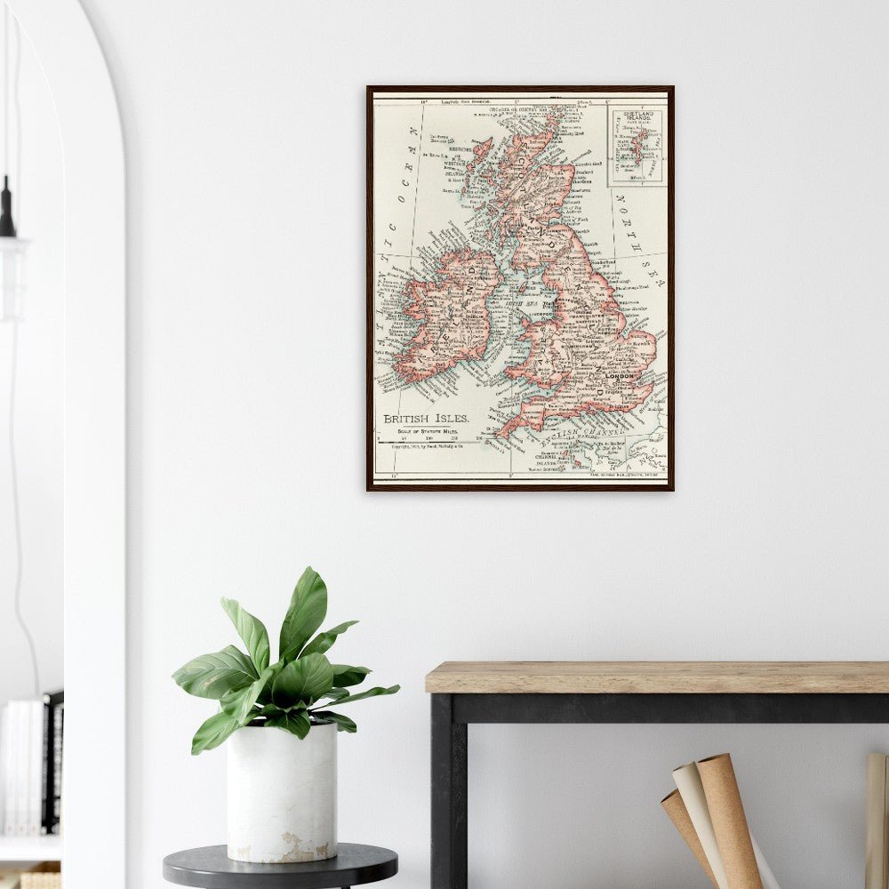 Cartographic Map of the British Isles