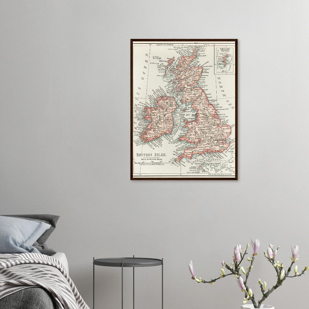 Cartographic Map of the British Isles
