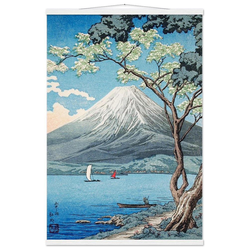 Mount Fuji from Lake Yamanaka by Hiroaki Takahashi Poster with Hanger