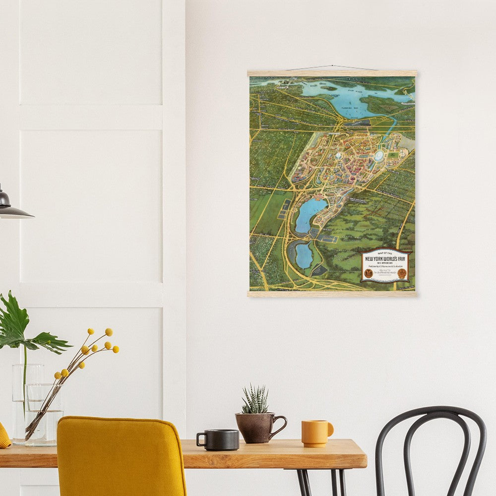 New York World's Fair Poster with Hanger