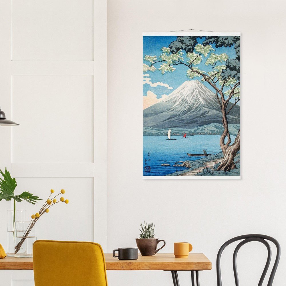 Mount Fuji from Lake Yamanaka by Hiroaki Takahashi Poster with Hanger