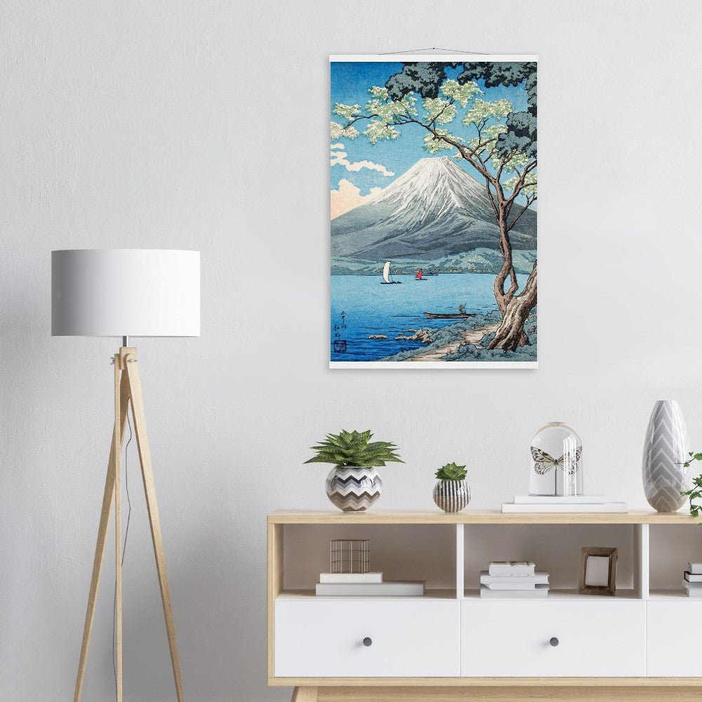 Mount Fuji from Lake Yamanaka by Hiroaki Takahashi Poster with Hanger