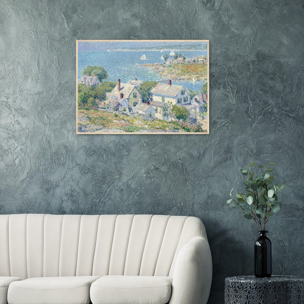 New England Headlands by Childe Hassam | Wooden Framed Poster
