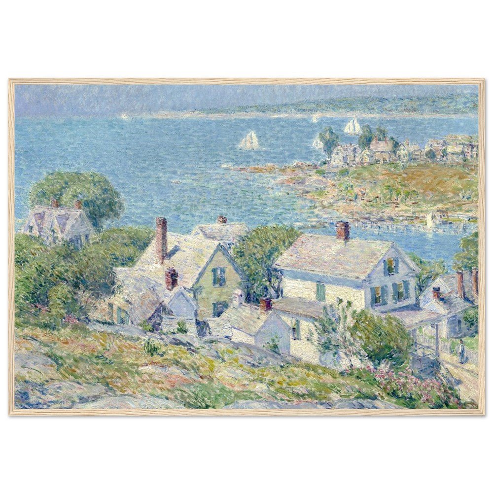 New England Headlands by Childe Hassam | Wooden Framed Poster