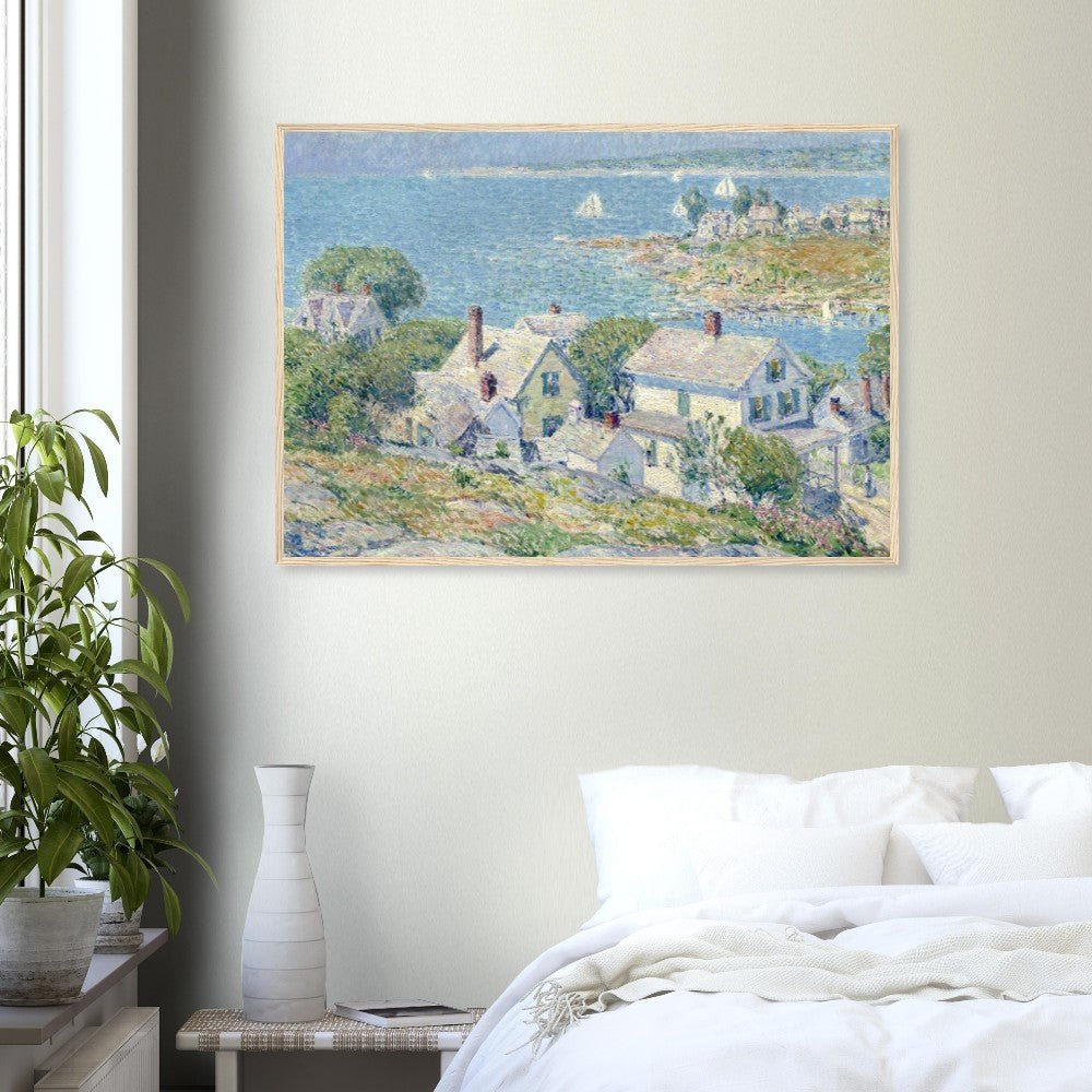 New England Headlands by Childe Hassam | Wooden Framed Poster