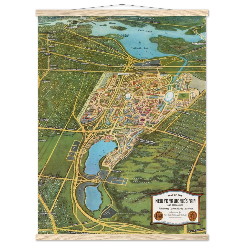 New York World's Fair Poster with Hanger