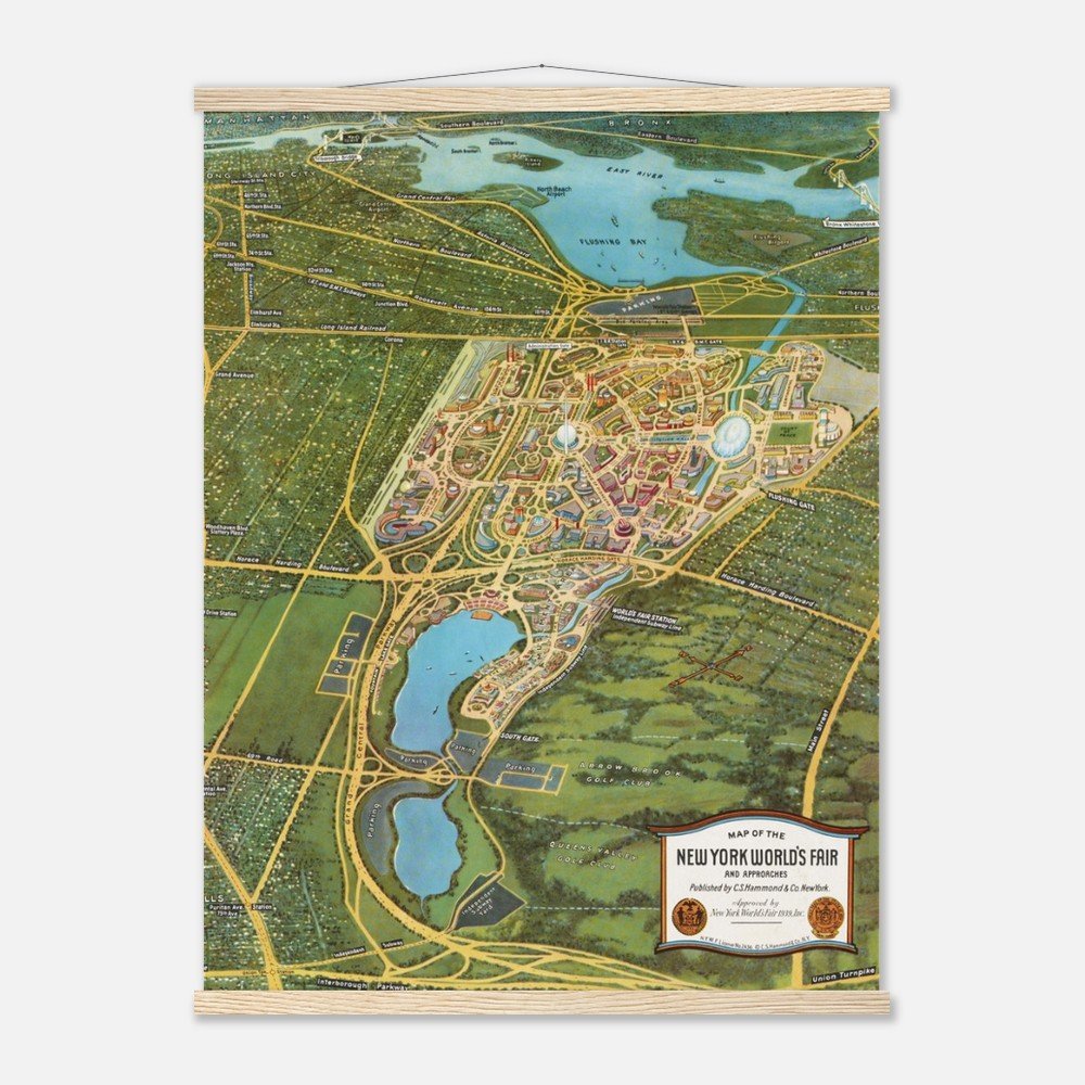 New York World's Fair Poster with Hanger