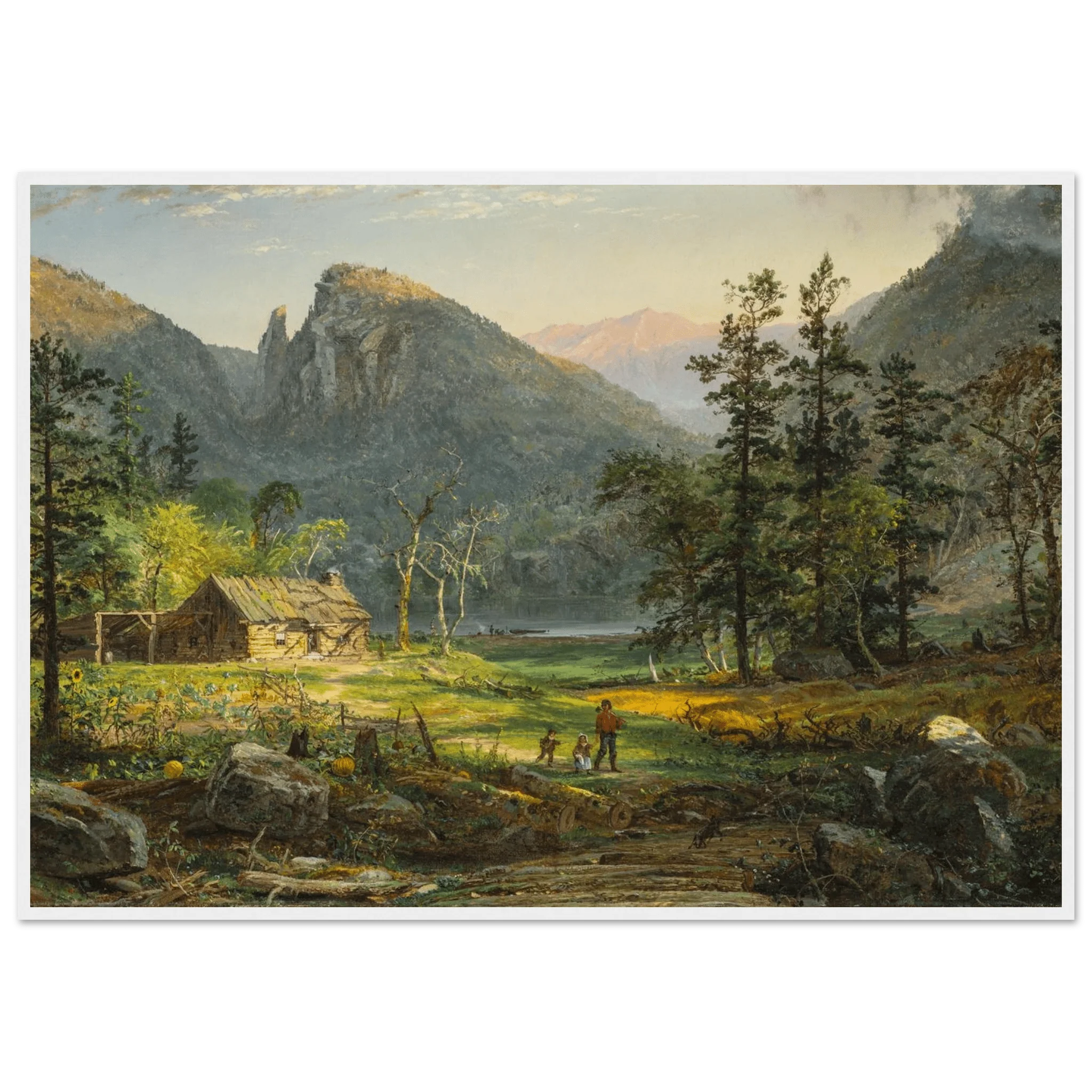 Pioneer's Home, Eagle Cliff, White Mountains | Wooden Framed Poster